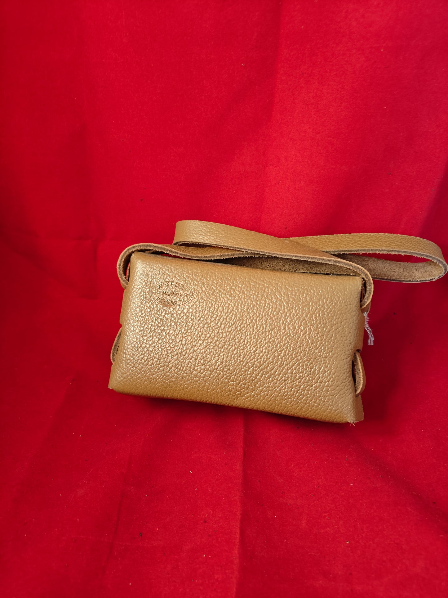Dual-Woven Clutch (Black/Brass)