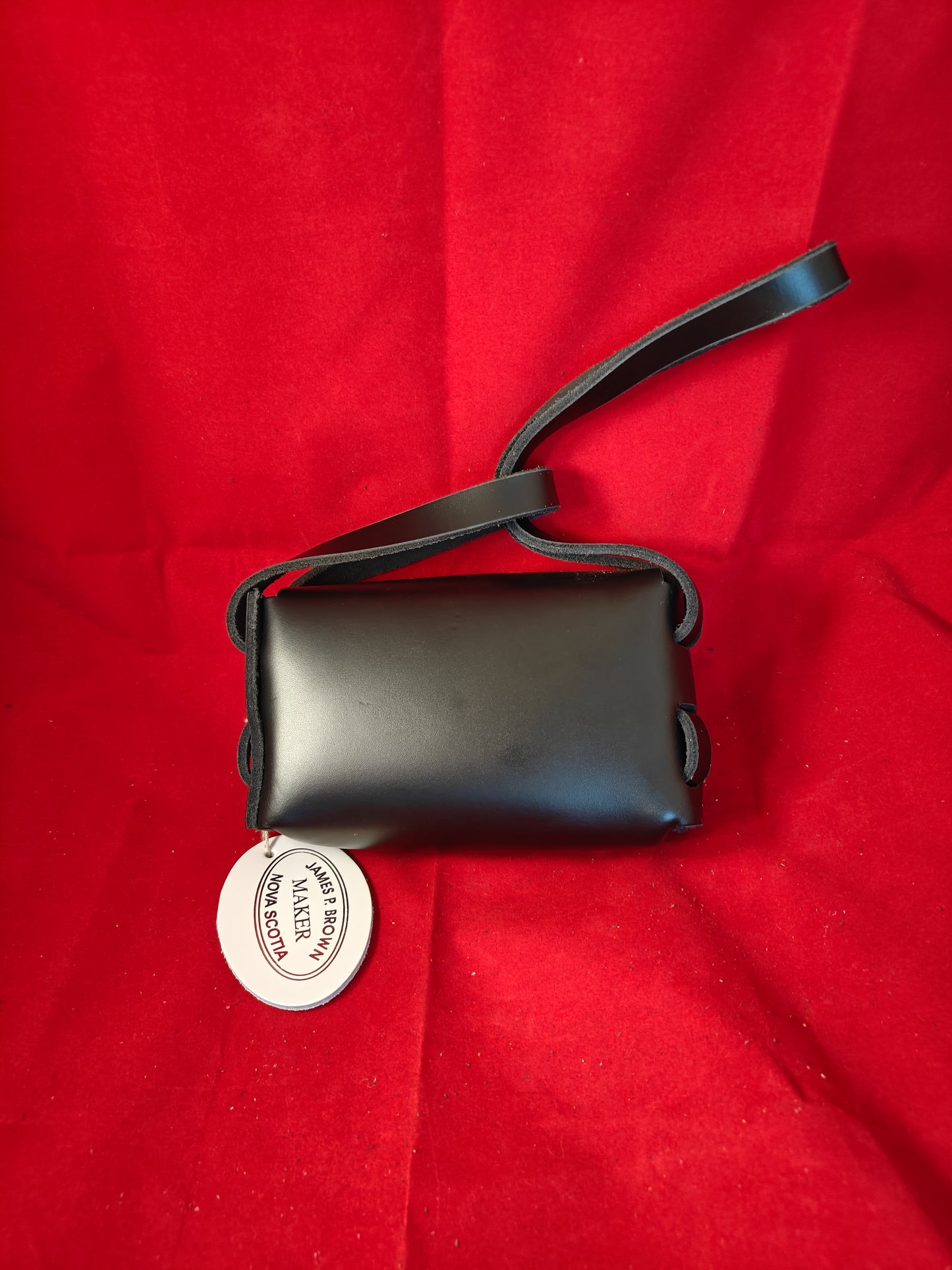 Dual-Woven Clutch (Black/Brass)