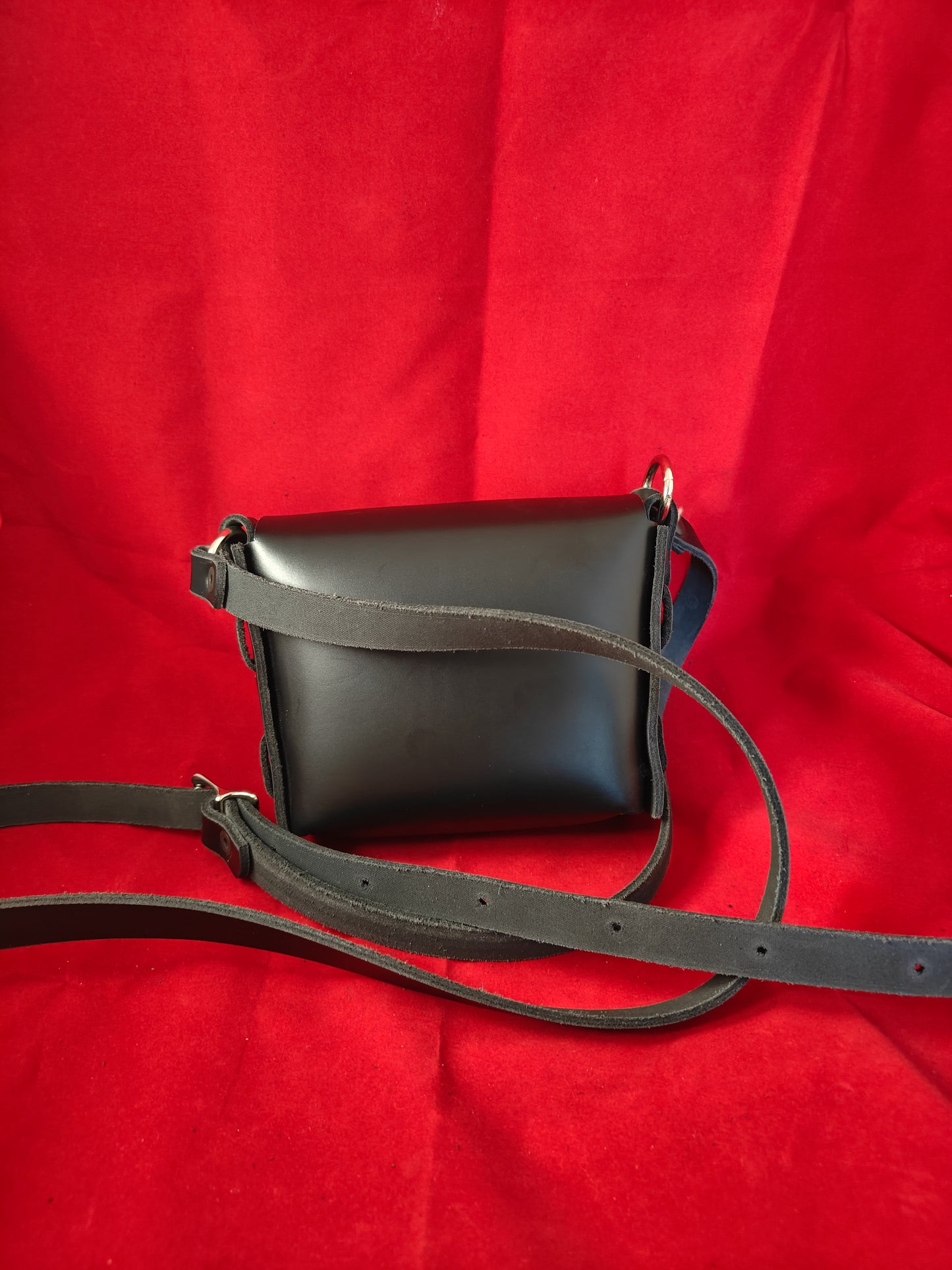 Dual-Woven Crossbody (Black/Brass)